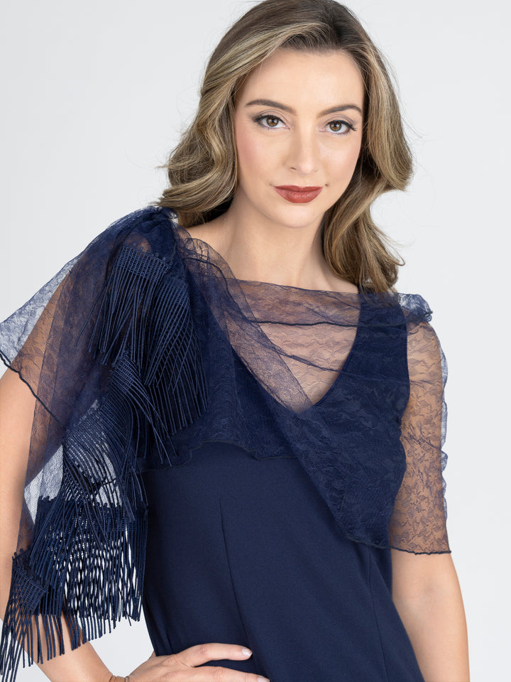 MIM Lace Tulle Evening Scarf