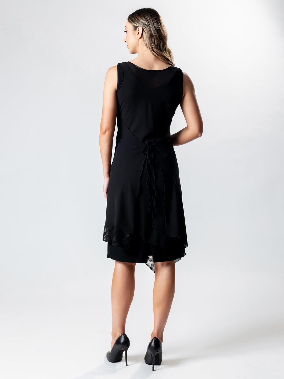 Lisa Barron | DHALIA Chiffon Overlay Cocktail Dress | Australian Made Lisa Barron | DHALIA Chiffon Overlay Cocktail Dress | Australian Made