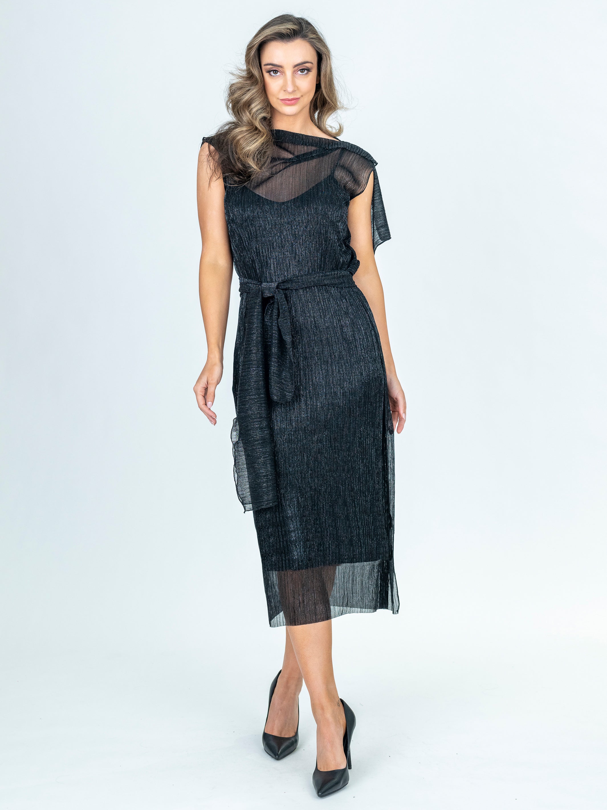 Lisa Barron HARLOW Wave Dress Made in Melbourne Australia