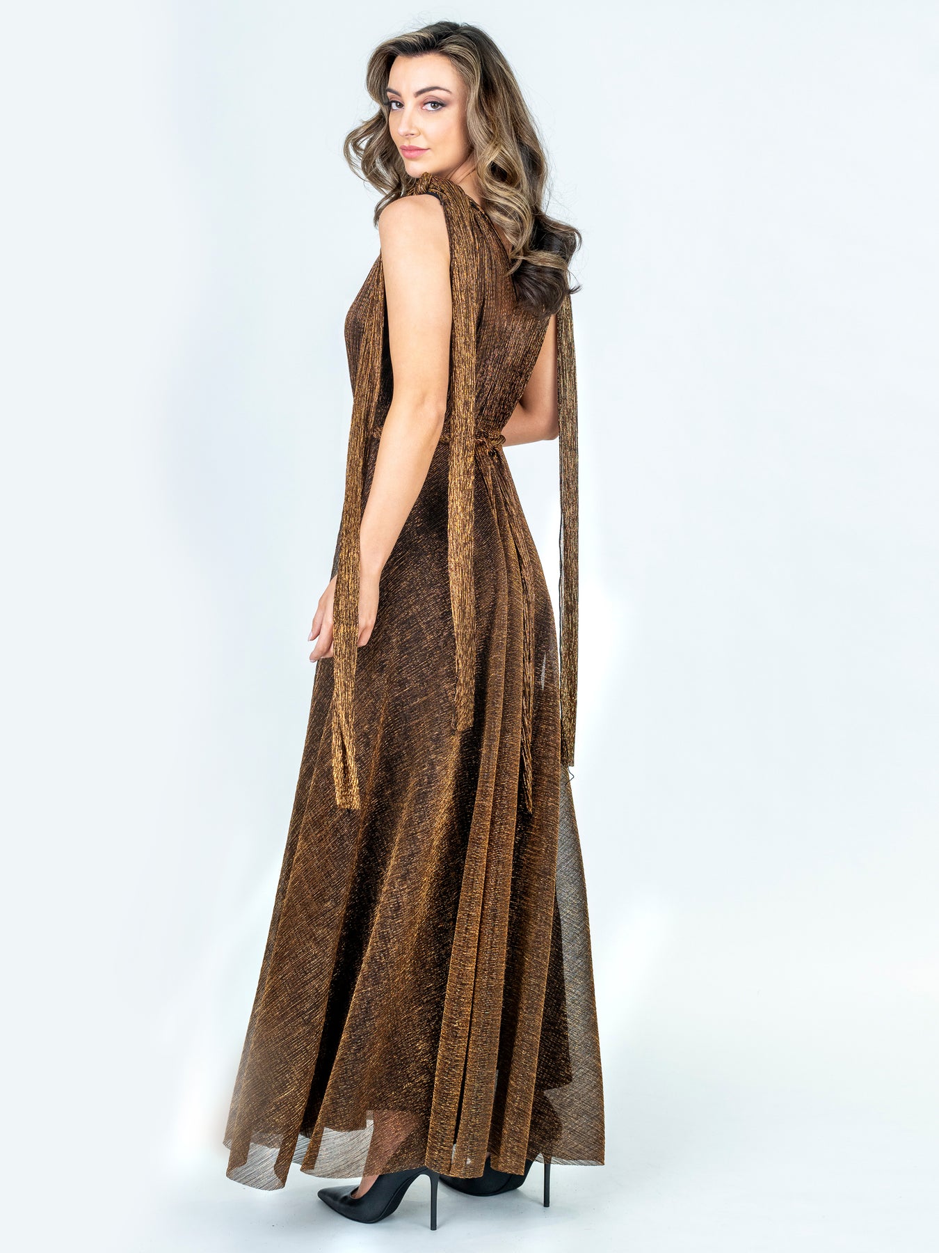 Lisa Barron | HARLOW Tie-Up A-Line Maxi Dress | Made in Australia Lisa Barron | HARLOW Tie-Up A-Line Maxi Dress | Made in Australia