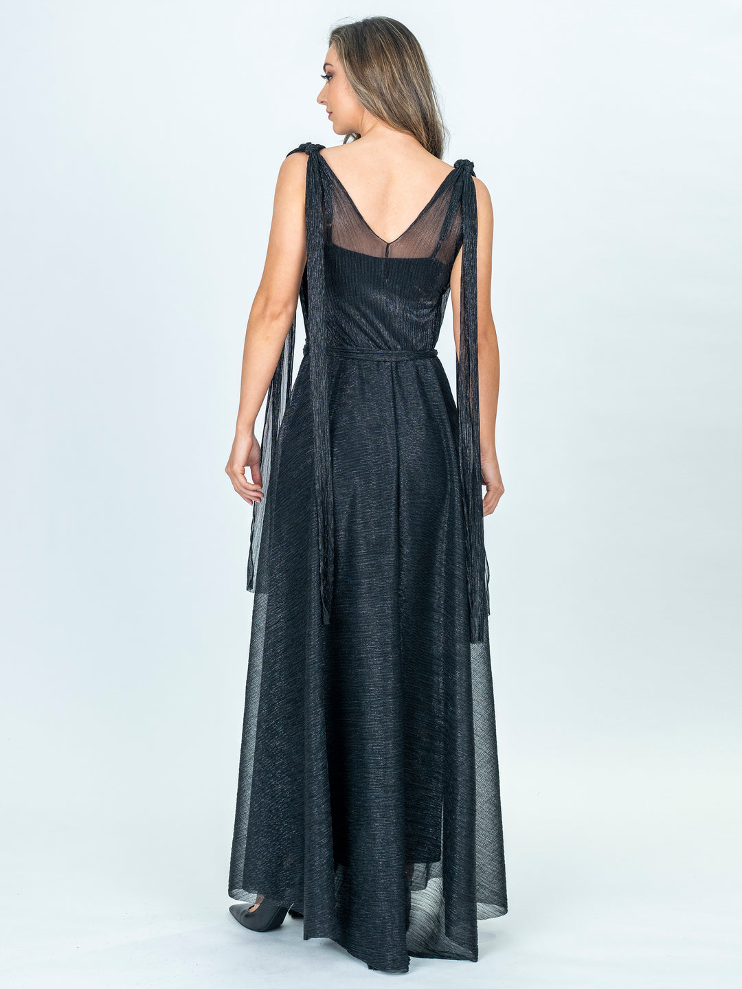 HARLOW Tie-Up A-Line Maxi Dress
