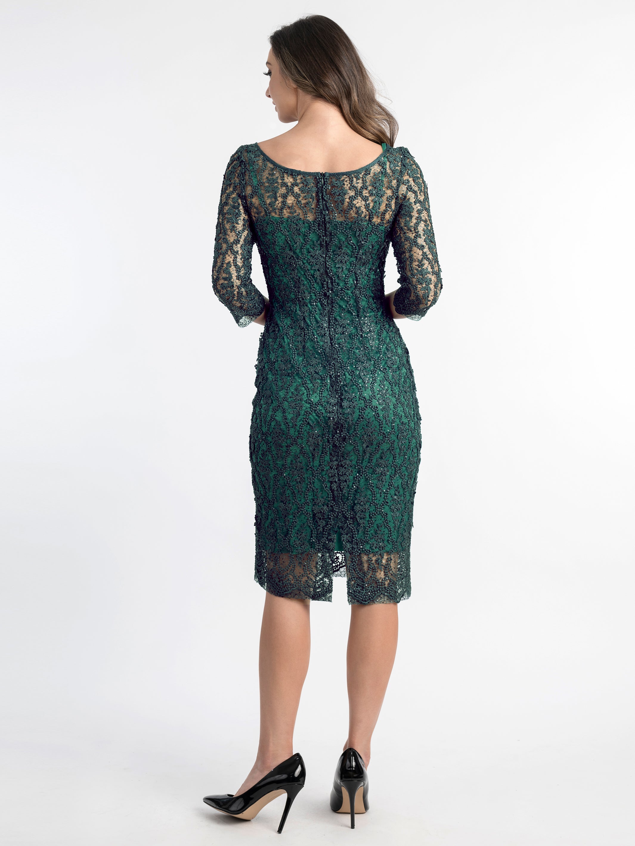 JEWEL 3 4 Sleeve Cocktail Dress