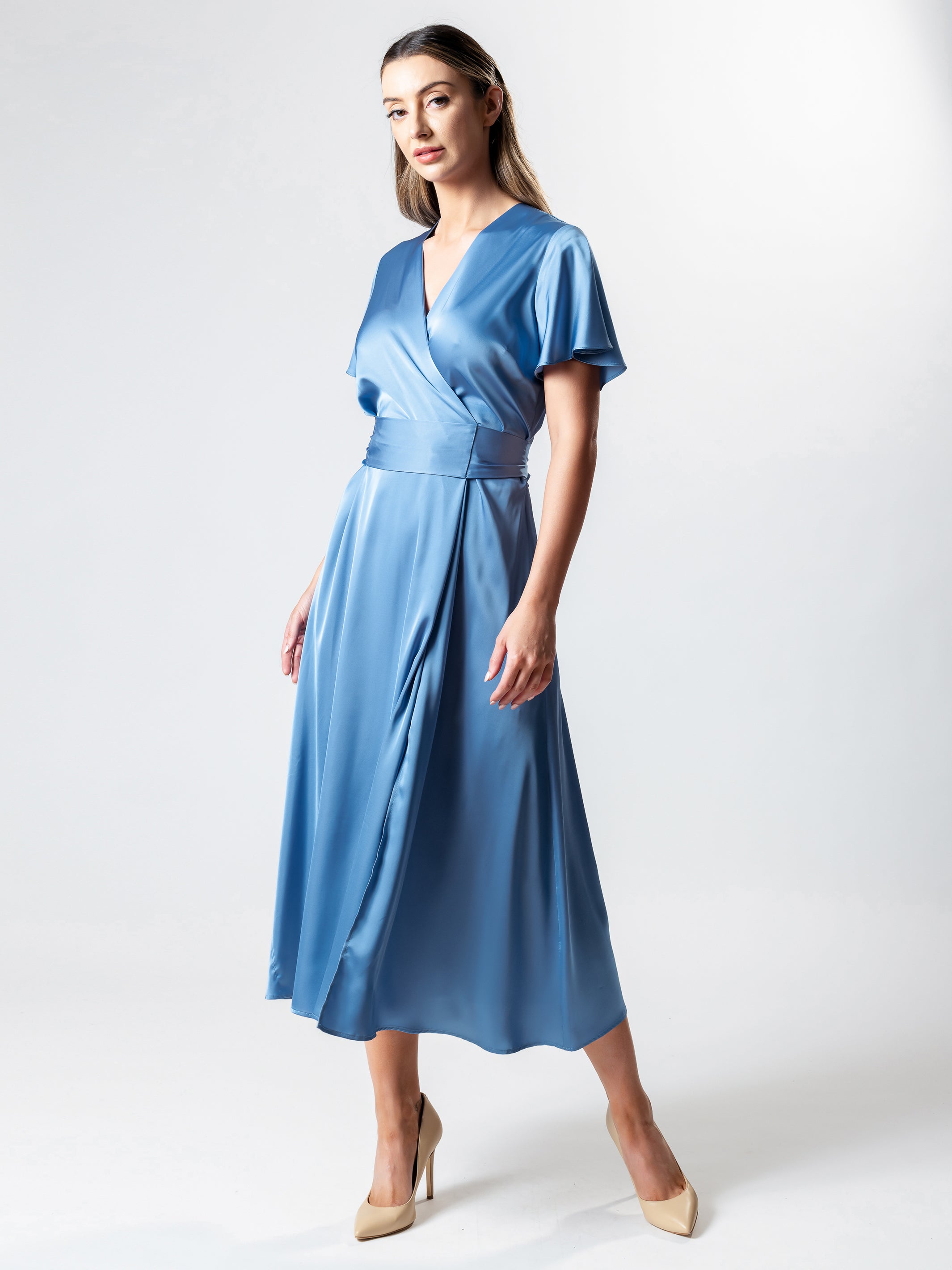 Silk wrap dress australia sale