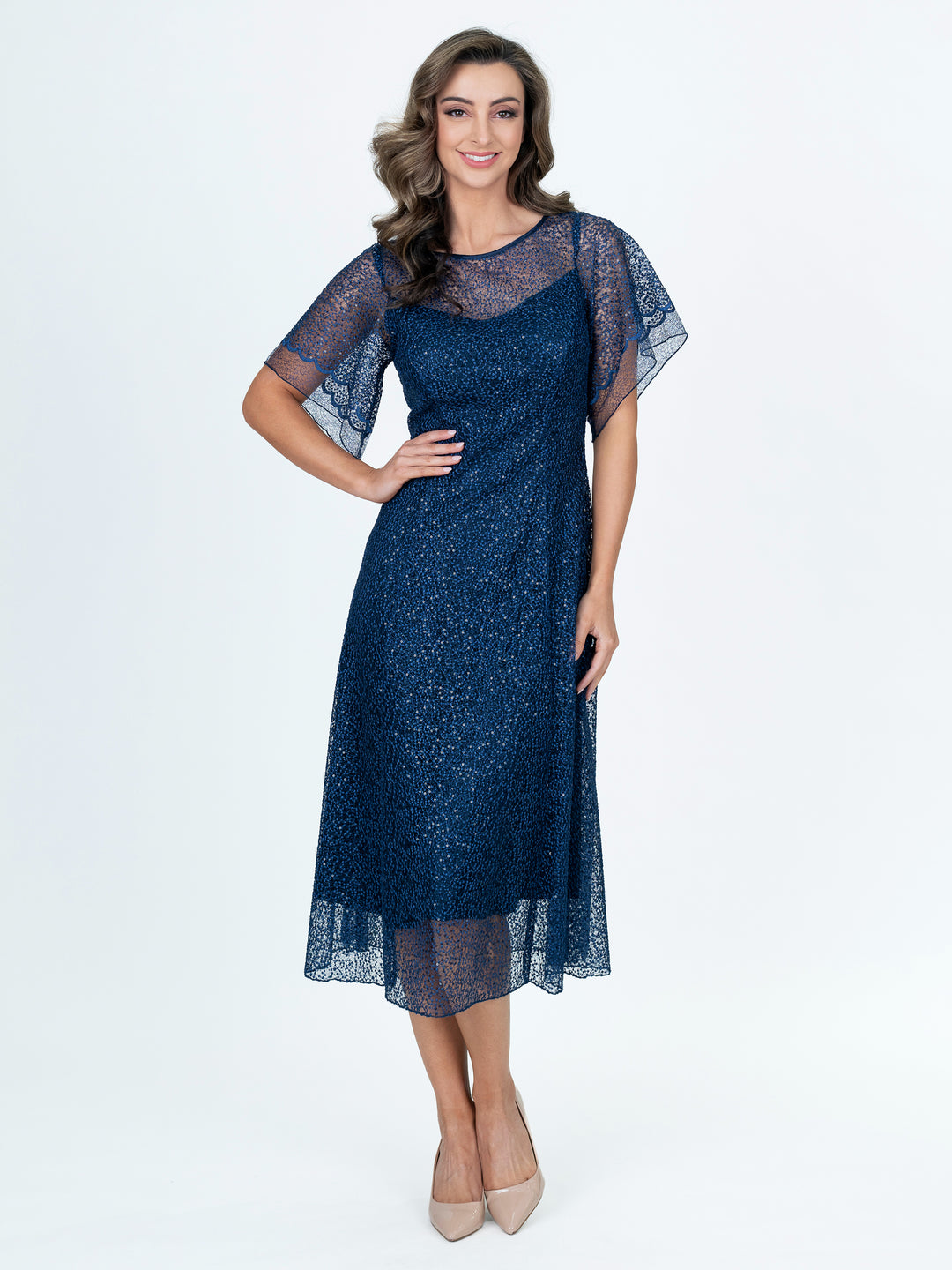 a line cocktail dress australia A-Line Cocktail Dresses Vintage Dress Wedding Guest Tea Length Sleevel Koutun Dress