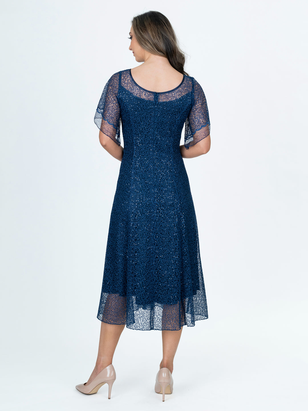 Lisa Barron | LUXE A-Line Short Sleeve Cocktail Dress |Australian Made Lisa Barron | LUXE A-Line Short Sleeve Cocktail Dress |Australian Made