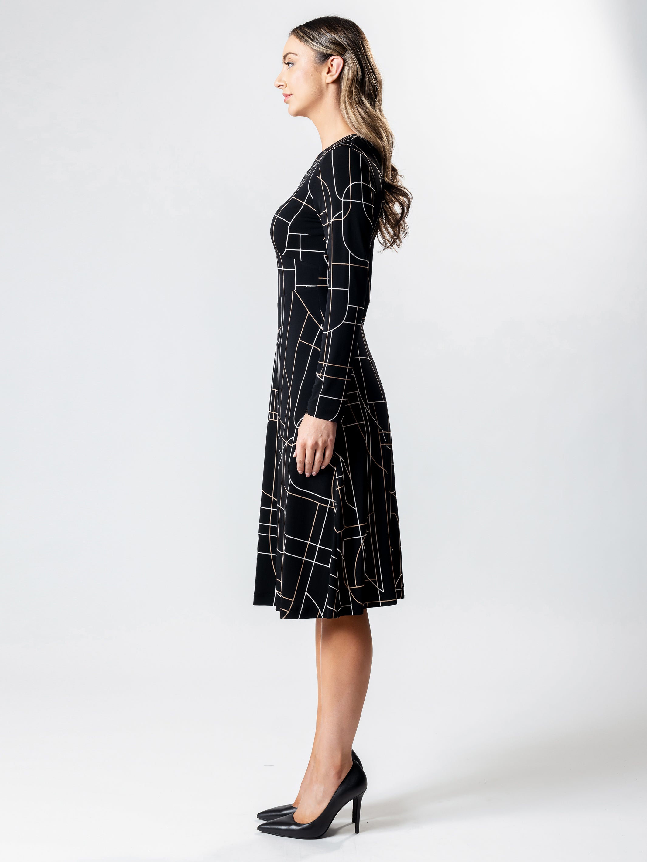 OASIS Panelled A Line Dress