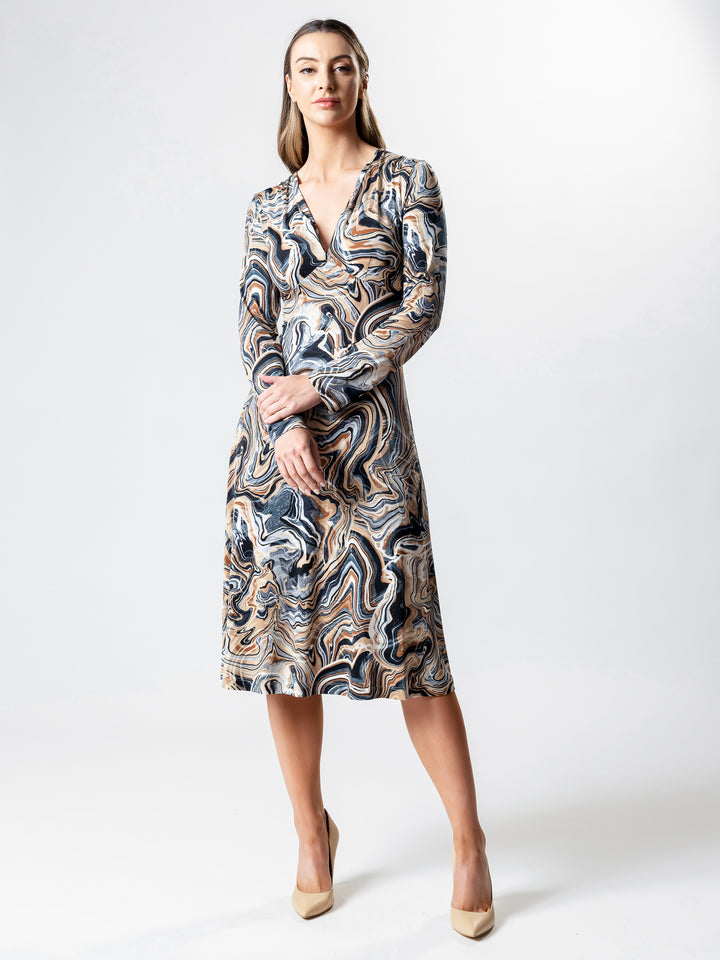 OASIS Panelled A-Line Dress