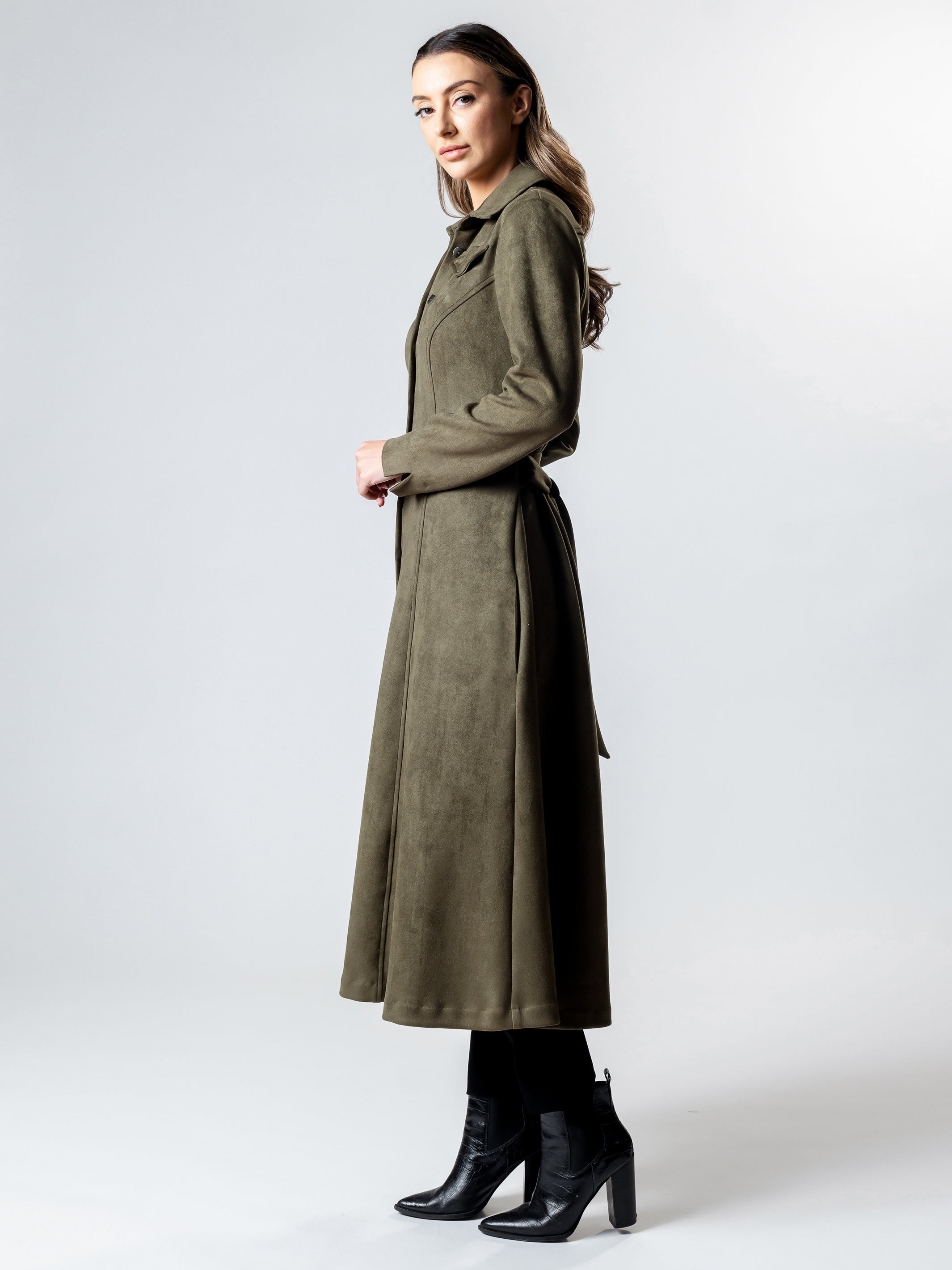 A line long coat best sale