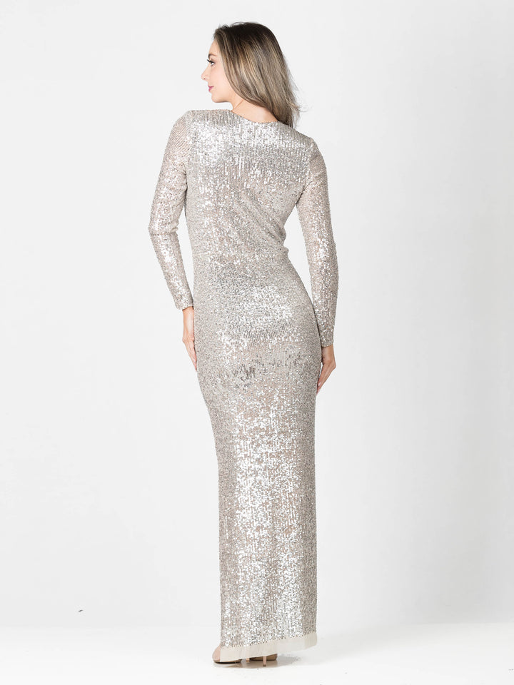HOLLYWOOD Wrap Sequin Gown